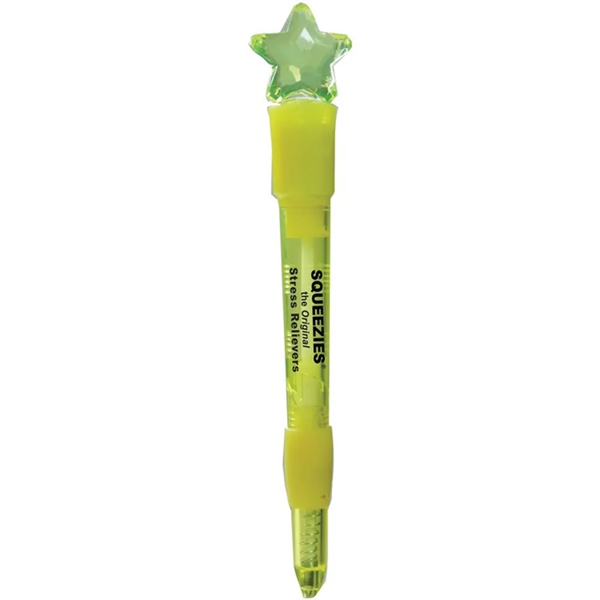 Light-up ballpoint pen with miniature star topper.... from ASI 34415 Alpi International LTD