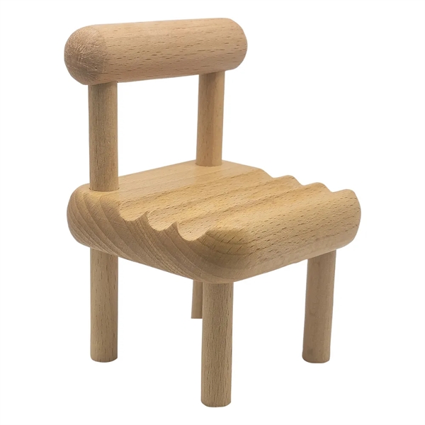 Wooden chair-shaped phone holder.... from ASI 34415 Alpi International LTD