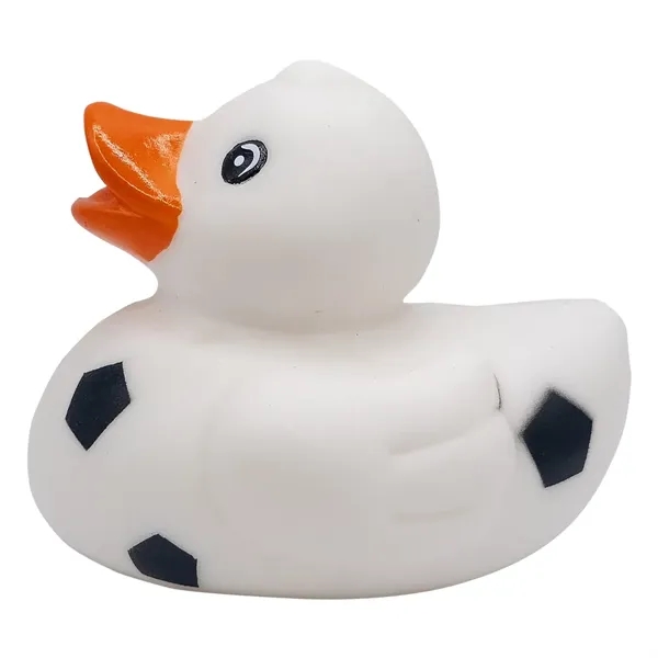 Soccer ball themed mini rubber duck.... from ASI 34415 Alpi International LTD