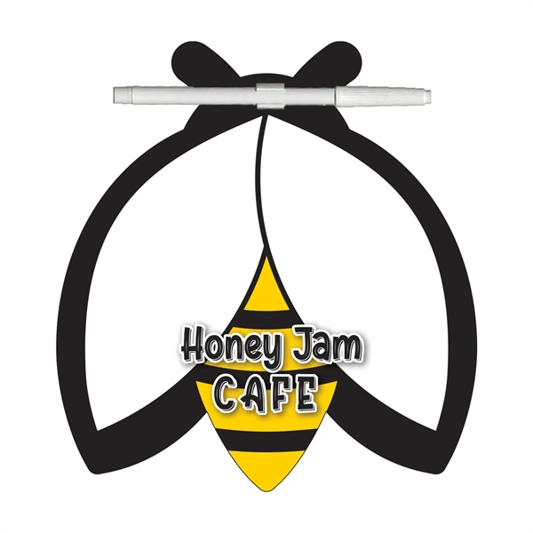 Bee shaped memo board with dry erase marker and two magnets.... from ASI 67620 Lion Circle Corp / Lion/Circle