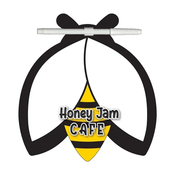 Bee shaped memo board with dry erase marker and two magnets.... from ASI 67620 Lion Circle Corp / Lion/Circle