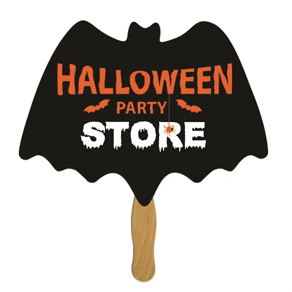 Bat shaped hand fan made of 16 pt. paper board.... from ASI 67620 Lion Circle Corp / Lion/Circle
