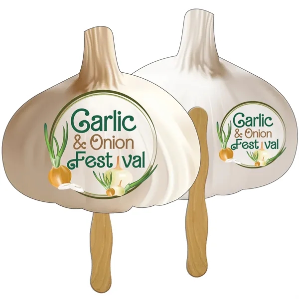 Full color 20 pt. film laminated garlic/onion paper board fan.... from ASI 67620 Lion Circle Corp / Lion/Circle