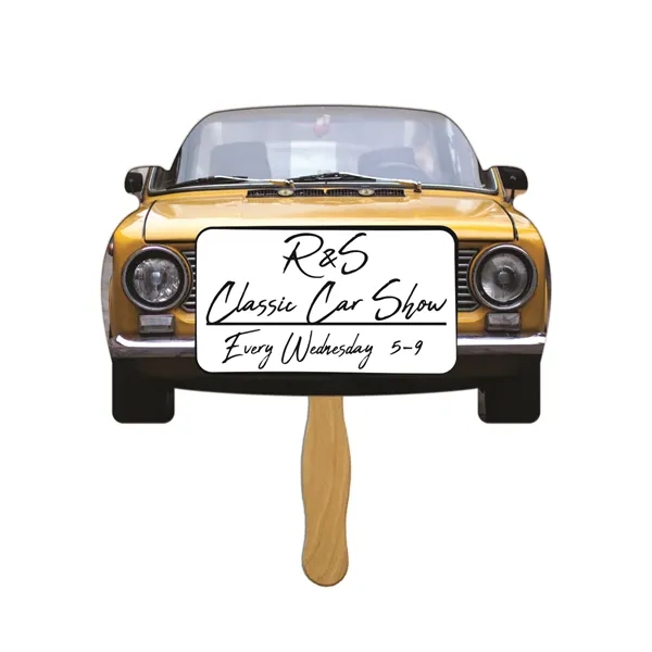 Full color 20 pt. film laminated car paper board fan.... from ASI 67620 Lion Circle Corp / Lion/Circle