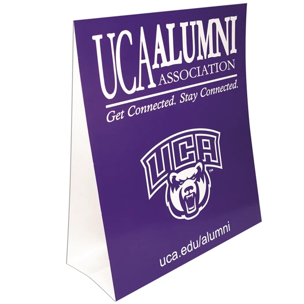 Rectangle table tent style decoration made from paper board, 9" x... from ASI 67620 Lion Circle Corp / Lion/Circle