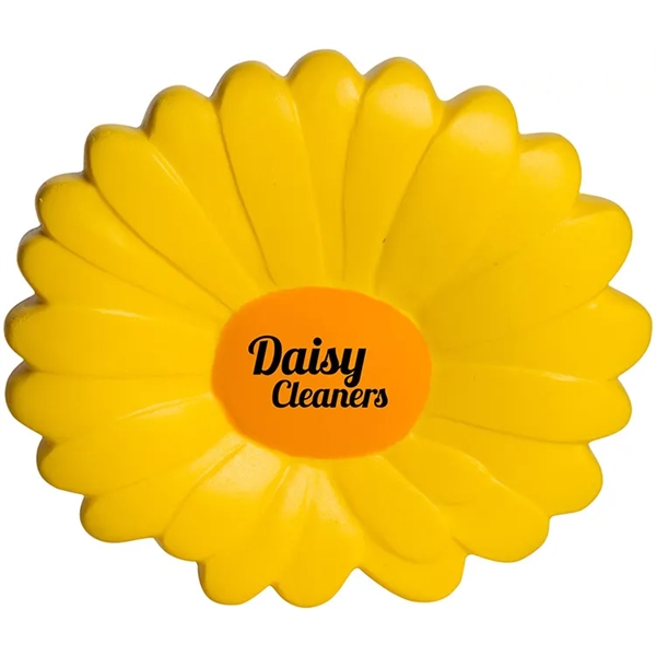 3.5" x 3.5" yellow daisy stress reliever made of polyurethane foam.... from ASI 34415 Alpi International LTD