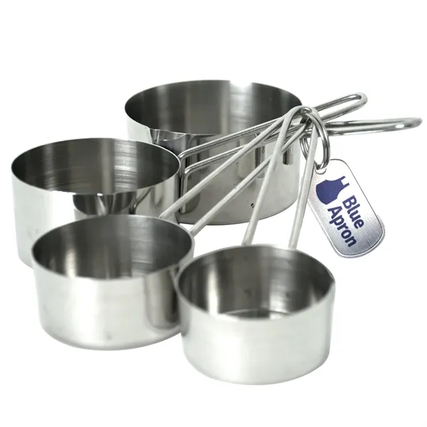 Set of four attached cups made of stainless steel with 1/4... from ASI 38120 Ball Pro / Diversified Quality Kitchenware