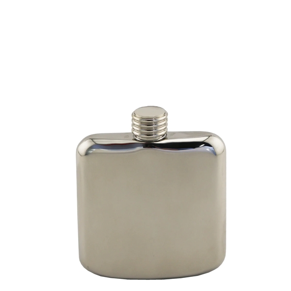 Pocket flask, 18/8 Stainless steel, beautiful luster, 4 ounce... from ASI 55450 Franmara Inc
