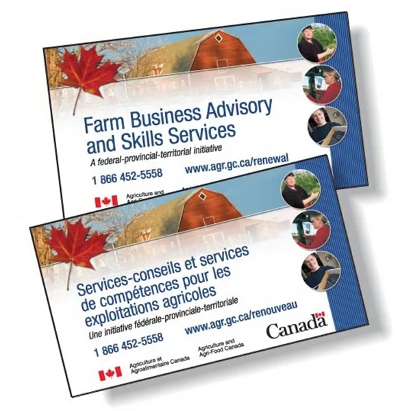 Custom Double-Sided .040 Magnet with White Vinyl Topcoat. Full color digital... from ASI 87400 ArtechPro