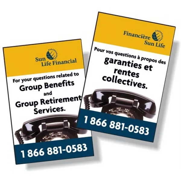 Custom Double-Sided .040 Magnet with White Vinyl Topcoat. Full color digital... from ASI 87400 ArtechPro