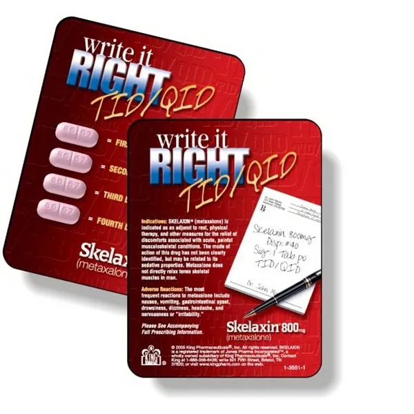 Custom Double-Sided .040 Magnet with White Vinyl Topcoat. Full color digital... from ASI 87400 ArtechPro