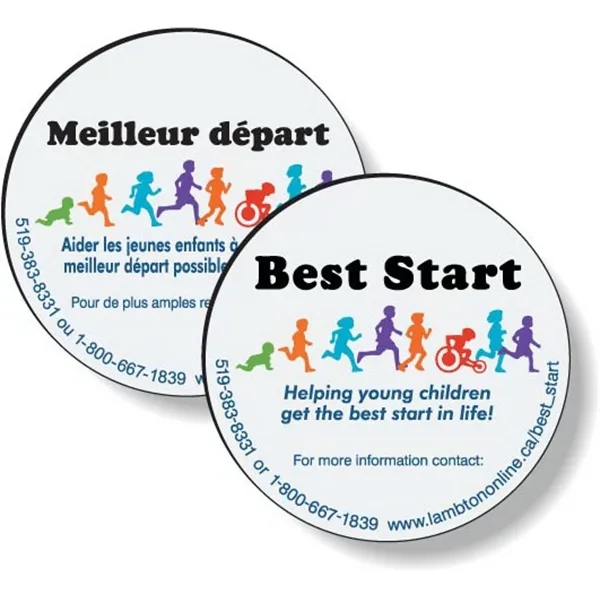 Custom Double-Sided .040 Magnet with White Vinyl Topcoat. Full color digital... from ASI 87400 ArtechPro