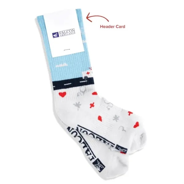 Cotton athletic socks with compression knitting and cushion, ribbed upper. 5... from ASI 88072 Sock Club Enterprises LLC