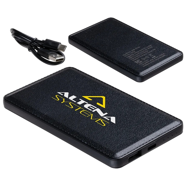 4000mAh Wireless Charging Power Bank with Recycled Case... from ASI 36730 Ariel Premium Supply Inc