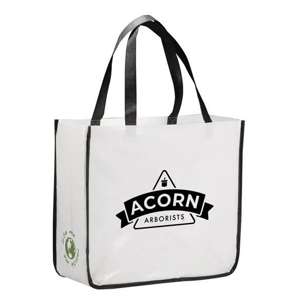 Non-woven tote bag with double 10" drop handles.... from ASI 66887 PCNA / Bullet