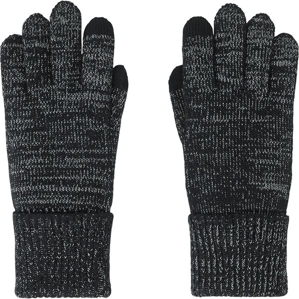Unisex knit gloves with reflective yard and touchscreen-friendly index finger and... from ASI 66887 PCNA / Trimark