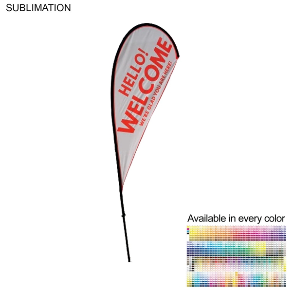 9' Small Tear Drop Flag Kit, Full Color Graphics One Side,... from ASI 53509 FIEL-Fairdeal Import & Export / FIEL
