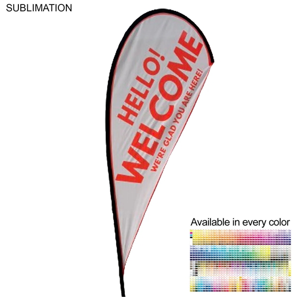 9' Small Tear Drop Flag Kit, Full Color Graphics Double Sided,... from ASI 53509 FIEL-Fairdeal Import & Export / FIEL