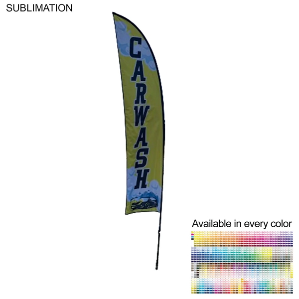 13' Medium Feather Flag Kit, Full Color Graphics Double Sided, Outdoor... from ASI 53509 FIEL-Fairdeal Import & Export / FIEL