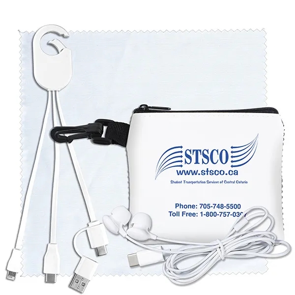 Tech Kit comes with unimprinted #5088 6" x 6" Microfiber Cleaning... from ASI 62660 Innovation Line