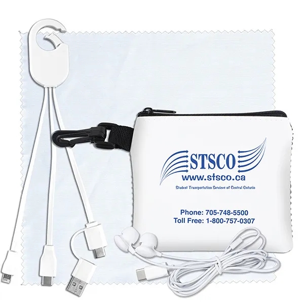 Tech Kit comes with unimprinted #5088 6" x 6" Microfiber Cleaning... from ASI 62660 Innovation Line