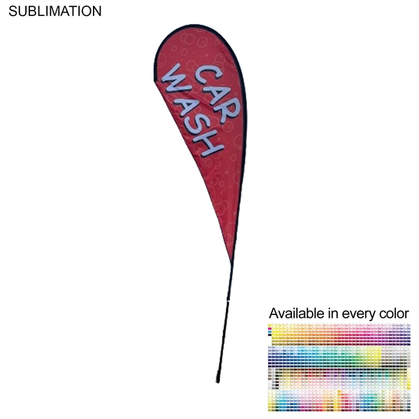 12' Medium Tear Drop Flag Kit, Full Color Graphics Double Sided,... from ASI 53509 FIEL-Fairdeal Import & Export / FIEL