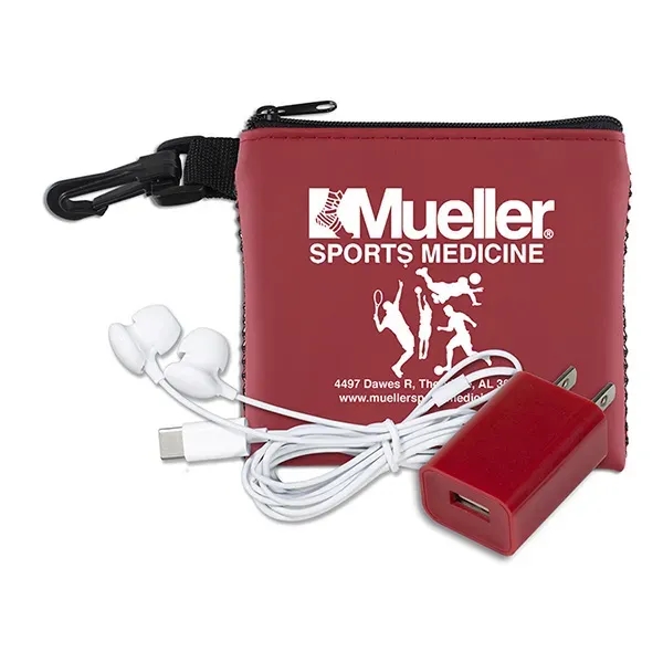 TechMesh " x 4 1/4" polyester and vinyl zippered pouch with... from ASI 62660 Innovation Line