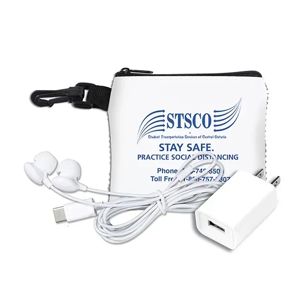 TechMesh " x 4 1/4" polyester and vinyl zippered pouch with... from ASI 62660 Innovation Line