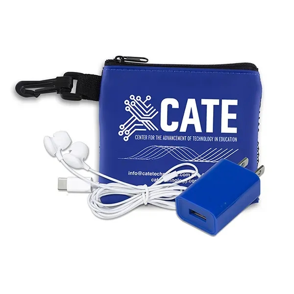 TechMesh " x 4 1/4" polyester and vinyl zippered pouch with... from ASI 62660 Innovation Line