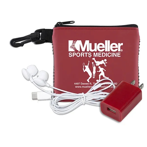 TechMesh " x 4 1/4" polyester and vinyl zippered pouch with... from ASI 62660 Innovation Line