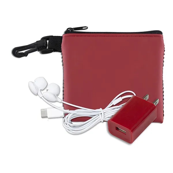 TechMesh " x 4 1/4" polyester and vinyl zippered pouch with... from ASI 62660 Innovation Line