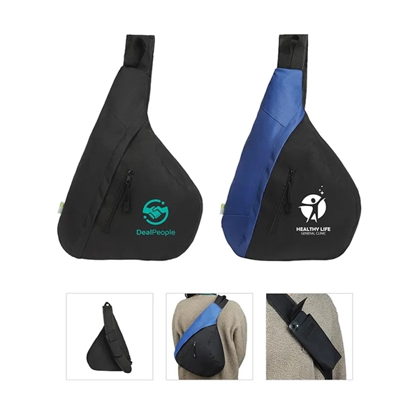 Flexi Crossbody RPET Sling Bag... from ASI 67866 Logomark/Valumark