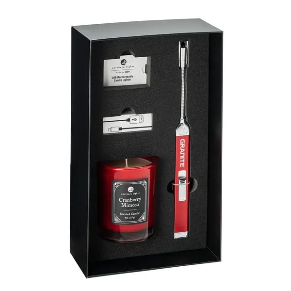 Gift set comes with a Candy Apple Zippo Rechargeable Candle Lighter,... from ASI 46170 Compass Industries Inc