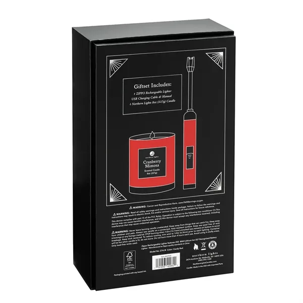 Gift set comes with a Candy Apple Zippo Rechargeable Candle Lighter,... from ASI 46170 Compass Industries Inc