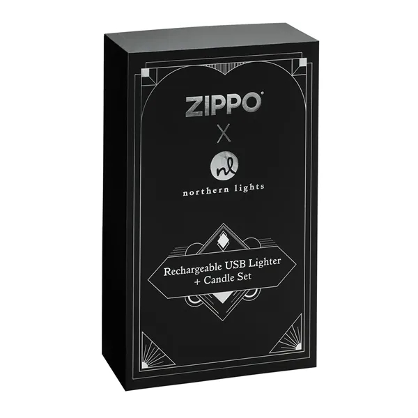 Gift set comes with a Candy Apple Zippo Rechargeable Candle Lighter,... from ASI 46170 Compass Industries Inc
