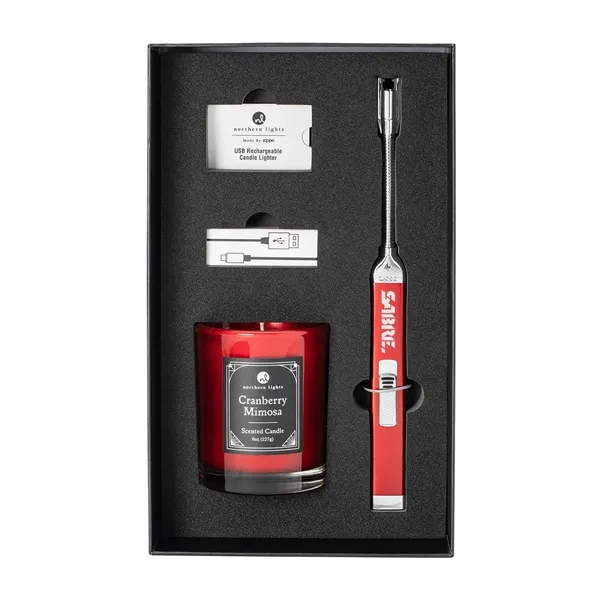 Gift set comes with a Candy Apple Zippo Rechargeable Candle Lighter,... from ASI 46170 Compass Industries Inc