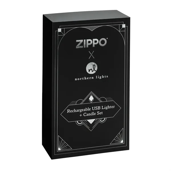 Gift set comes with a Champagne Zippo Rechargeable Candle Lighter, an... from ASI 46170 Compass Industries Inc