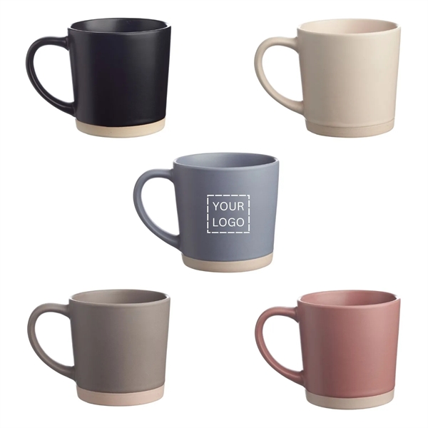 Matte latte mugs, 13 oz. plus 1 color silkscreen imprint on... from ASI 37218 Athena Promo (tm)