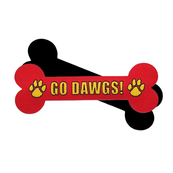 Bone Shaped Woven Bookmark, made in the USA, is customizable with... from ASI 92980 WOV-IN® / Universal Strap/Wov-In Line Promopet