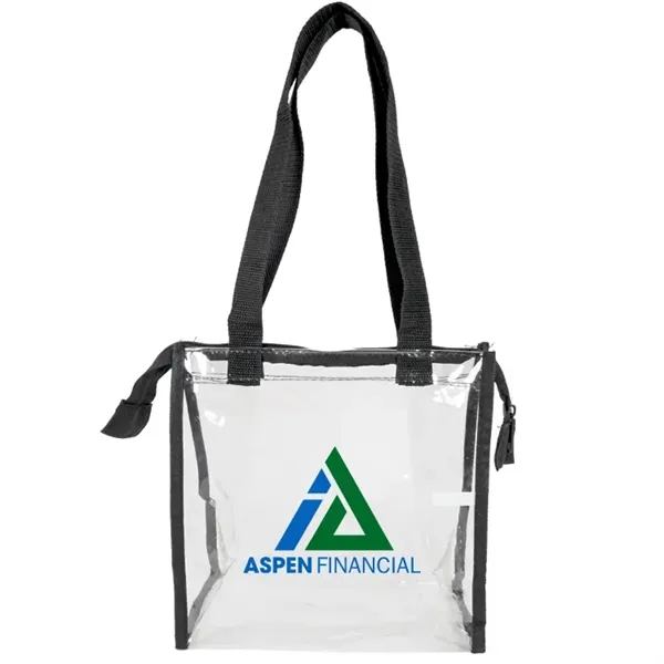 Revamp lunchtime with Moonstone Clear Lunch Tote: compact, stylish, secure. Durable... from ASI 67557 LimeLight Ent / Limelight USA