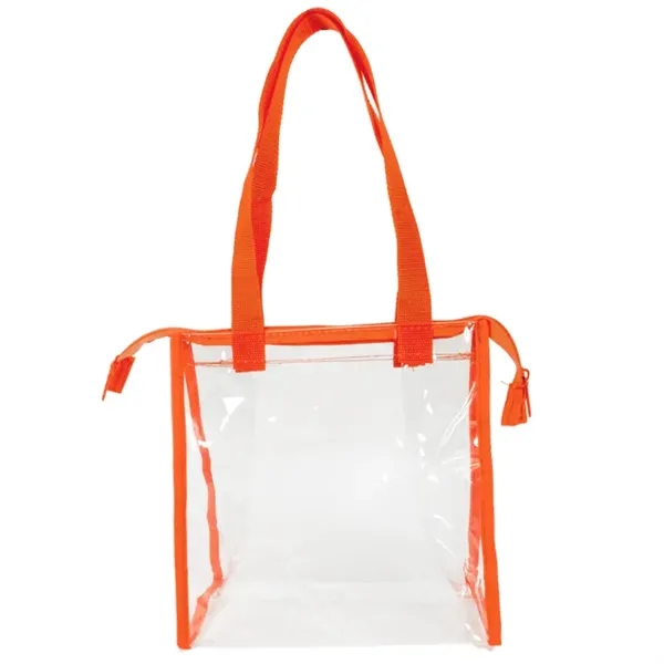 Revamp lunchtime with Moonstone Clear Lunch Tote: compact, stylish, secure. Durable... from ASI 67557 LimeLight Ent / Limelight USA