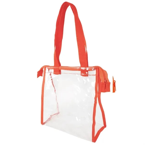 Revamp lunchtime with Moonstone Clear Lunch Tote: compact, stylish, secure. Durable... from ASI 67557 LimeLight Ent / Limelight USA