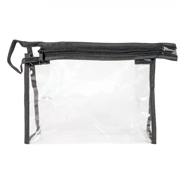 Poipu Clear Toiletry Bag: Stylish, practical, gusseted bottom for stability. Personalize... from ASI 67557 LimeLight Ent / Limelight USA