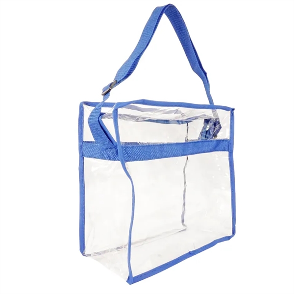 Elevate game day with our clear zipper stadium messenger tote. Meets... from ASI 67557 LimeLight Ent / Limelight USA
