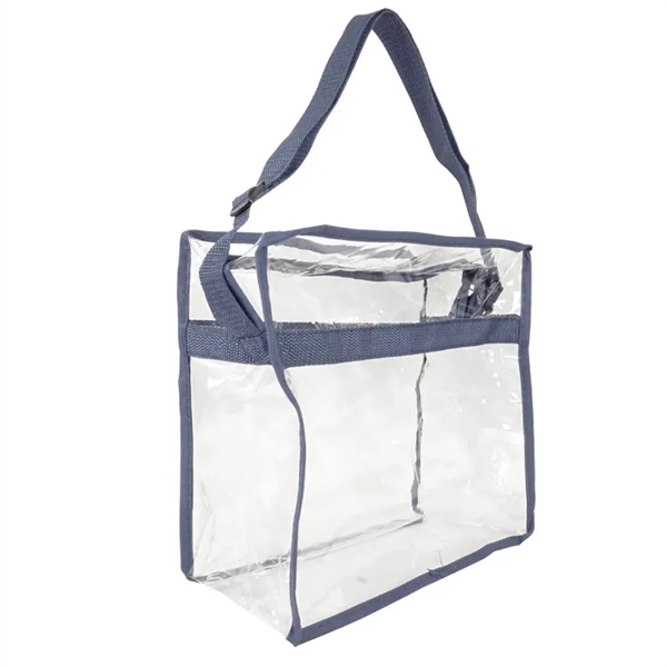 Elevate game day with our clear zipper stadium messenger tote. Meets... from ASI 67557 LimeLight Ent / Limelight USA