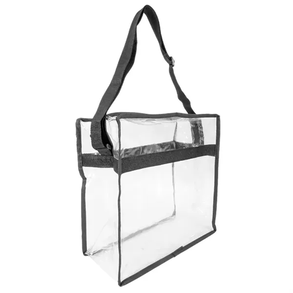 Elevate game day with our clear zipper stadium messenger tote. Meets... from ASI 67557 LimeLight Ent / Limelight USA