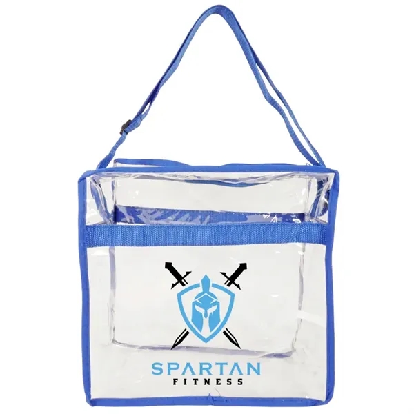 Elevate game day with our clear zipper stadium messenger tote. Meets... from ASI 67557 LimeLight Ent / Limelight USA