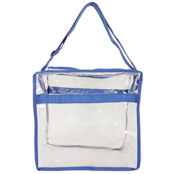 Elevate game day with our clear zipper stadium messenger tote. Meets... from ASI 67557 LimeLight Ent / Limelight USA