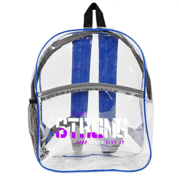 Rockaway Clear Backpack: Durable eco-friendly PVC, spacious design, adjustable straps, personalize... from ASI 67557 LimeLight Ent / Limelight USA