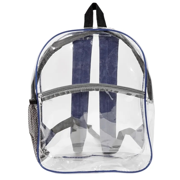 Rockaway Clear Backpack: Durable eco-friendly PVC, spacious design, adjustable straps, personalize... from ASI 67557 LimeLight Ent / Limelight USA